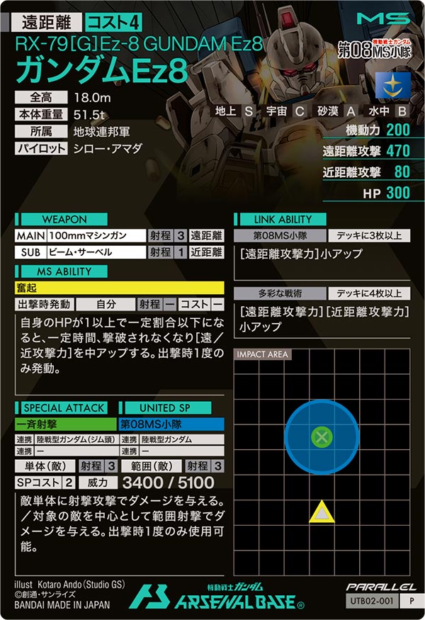 ガンダムEz8【UTB02-001PR】